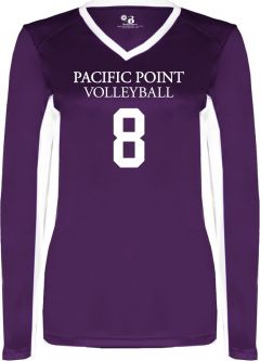 Dig Ladies L/S Jersey, Purple/White